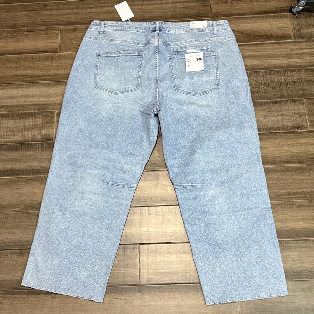 New Vervet High Rise Baggy Barrel Jeans 24W - Picture 3 of 12